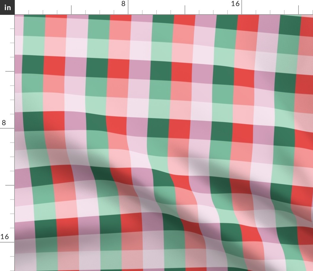 Merry Mod Gingham - Medium Scale