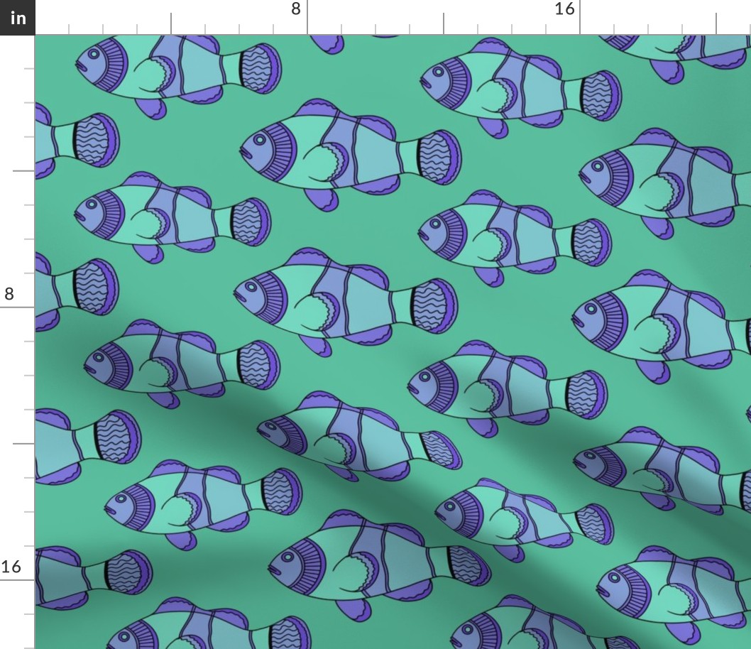 2378_green-purple_fish_green-bkgrnd