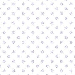 Dotted Speckles, white with lilac spots