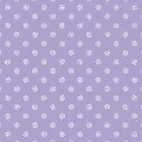Dotted Speckles, lilac with white spots
