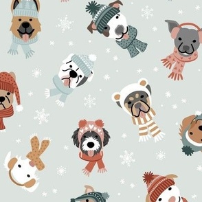 Winter Dogs - Icy Neutral, Large Scale