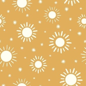 Sunshines Stars-Gold Mustard Yellow