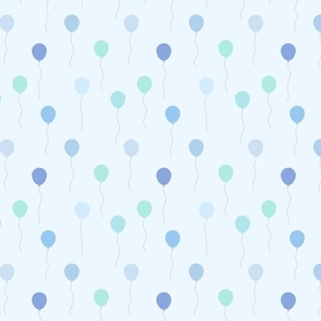 Birthday Balloons In Blue