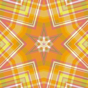 Star made of woven check - Petal Solid Optimism 