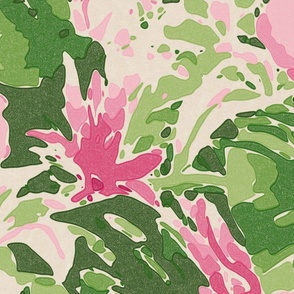 pink-green-tropical-abstract-floral