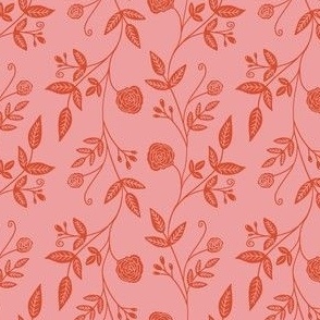Lace Floral (red/pink)