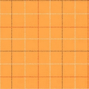 PSL Plaid | MED Scale | Orange, Brown, Ivory