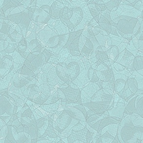 Heart in Square - Background - Cartoon - Light Teal