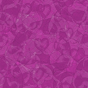 Heart in Square - Background - Cartoon - Pink