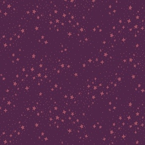 Scattered Stars - 12" large - plum 