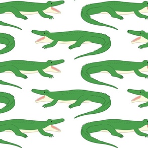 Gators on white LARGE