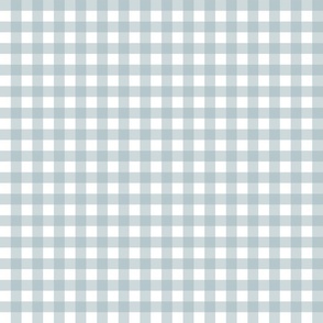 Traditional Christmas Gingham, Serenity Blue Check Fabric, large