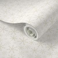 tan snowflakes on cream background