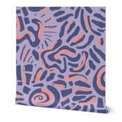 Spiral Fusion - Jumbo - Pastel Lilac / Marlin