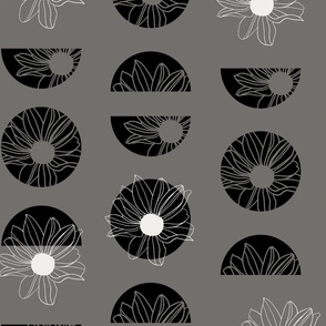 Boho Flowers | Large - Grey