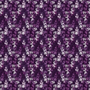 Cherry blossom in deep purple extra small