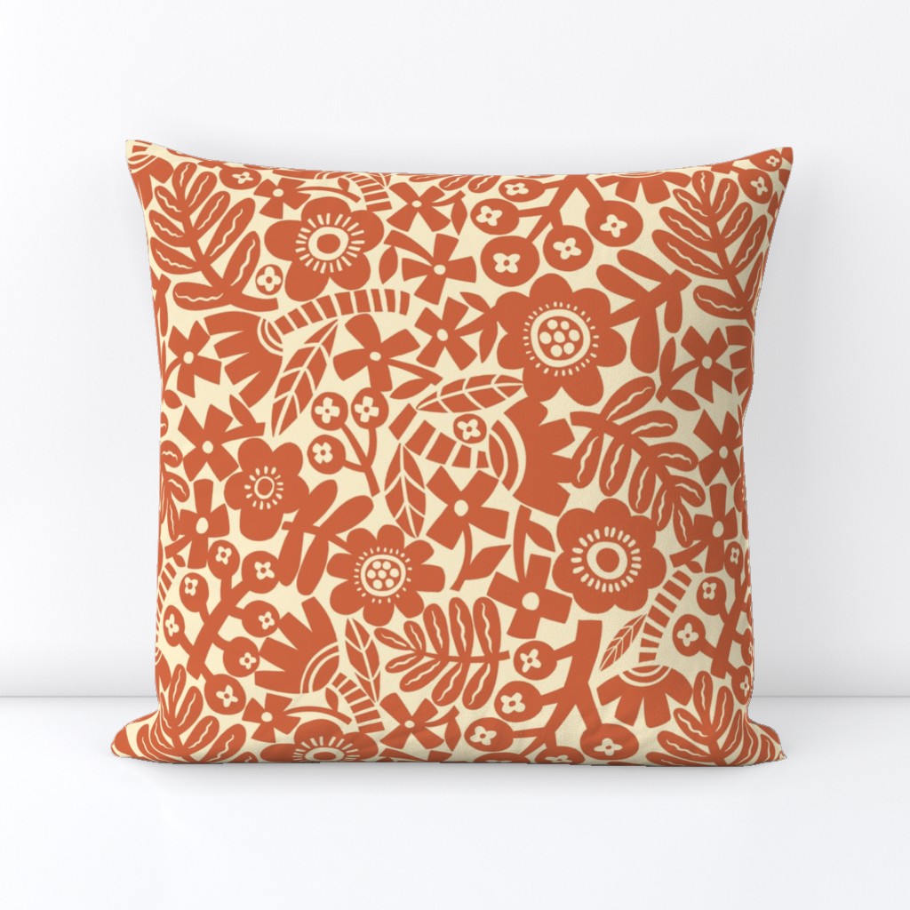 Simple Flowers - Orange - Large