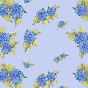 Blue Hydrangea Pattern