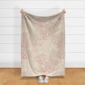 Seaside Coral Coastal Home Decor - Muted Corals, Natural and Sand Tones