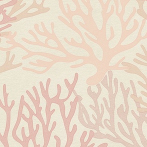 Seaside Coral Coastal Home Decor - Muted Corals, Natural and Sand Tones