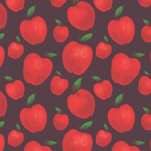 Apples in calm red shades 