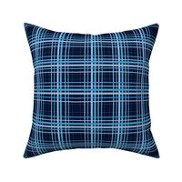 Plaid in blues