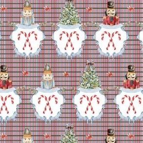 Christmas Nutcrackers and Tree Plaid