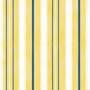 Circus Stripes in yellow, white, and blue