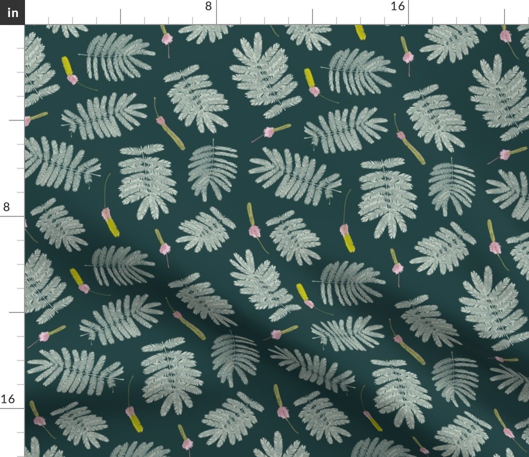 Sickle-Bush Splendor: Floral Safari Print (large)