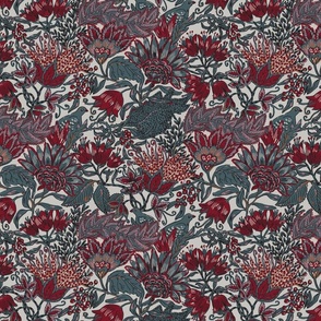 Burgundy floral baroque (small)