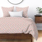 Christmas berreis & florals - Light pink  - Small