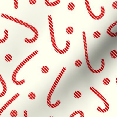 Christmas red candy canes confetti medium 