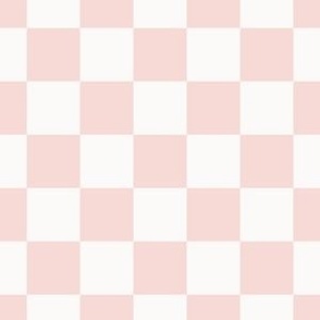 small checkerboard / light pink