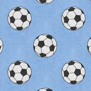 soccer balls - blue