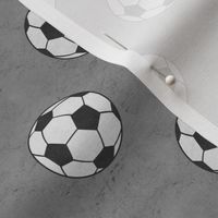soccer balls - grey