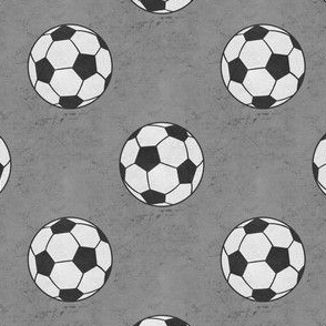 soccer balls - grey