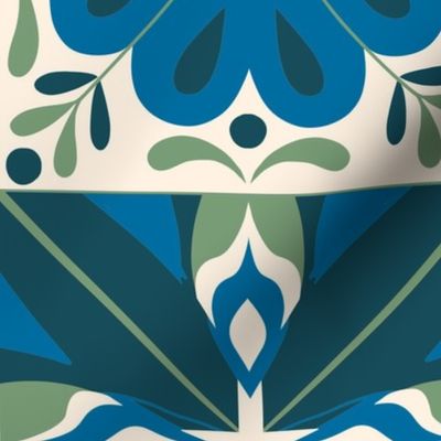 Azulejo tiles // blue green // medium  