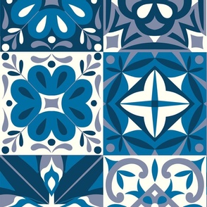 Azulejo tiles // blue // small