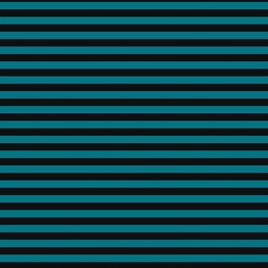 Blue/Dark Turquoise and Black Thin Gothic Emo Stripes