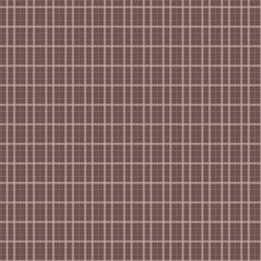 Plum brown plaid in small print.  Perfect for any rustic cabin quilt, bedding, pillow or wallpaper.  