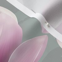 Sage green botanicals magnolias - TEA TOWEL