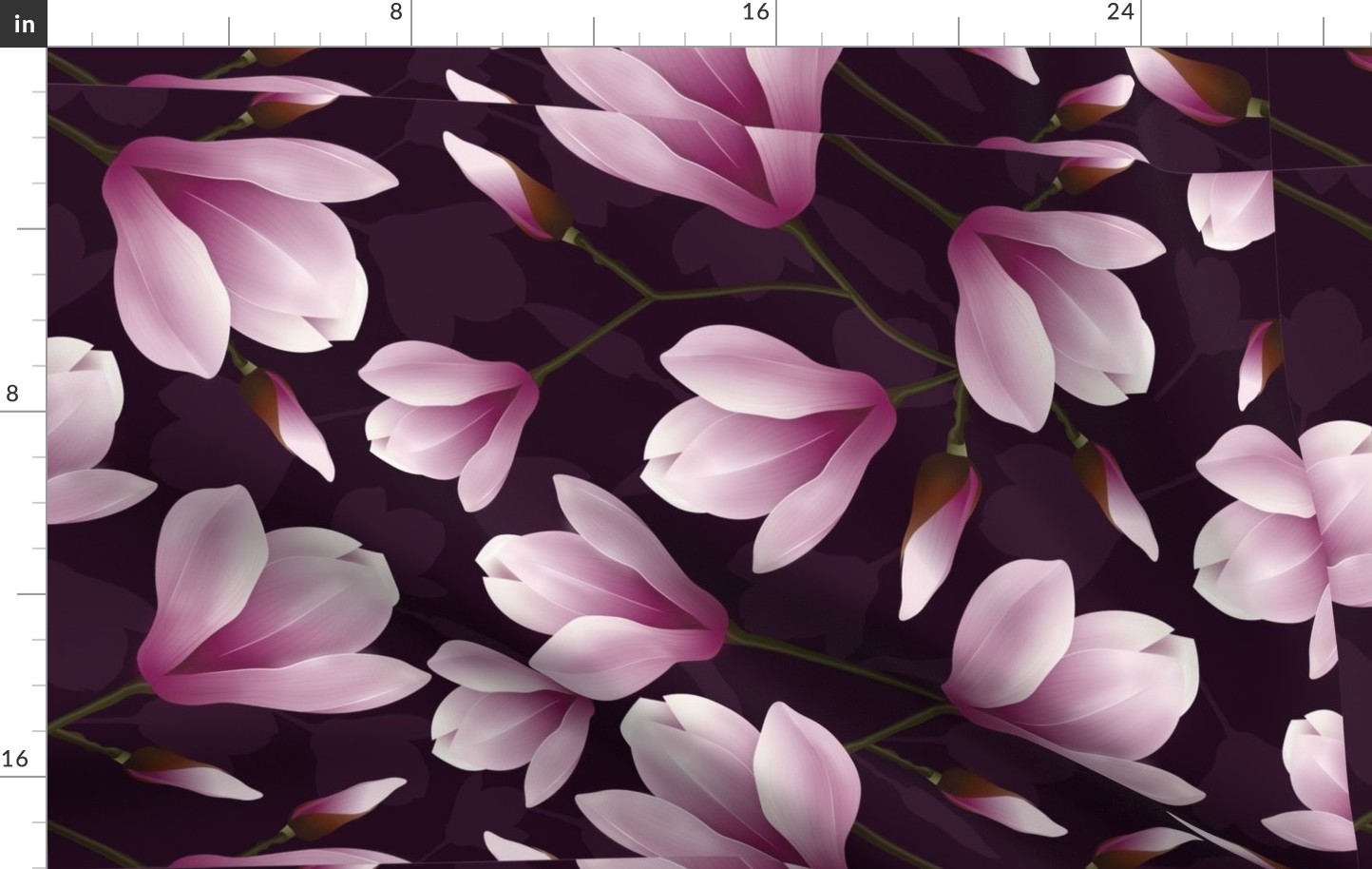 Violet botanicals magnolias - TEA TOWEL