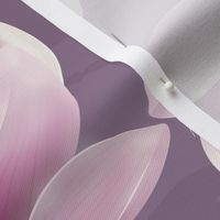 Purple botanicals magnolias - TEA TOWEL