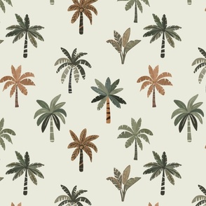 African Adventure - Minimalist palm trees M