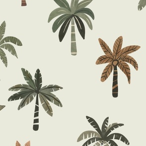 African Adventure - Minimalist palm trees L