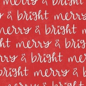 MERRY AND BRIGHT - red