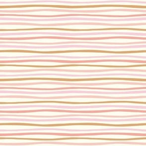 wavy stripes-multi warm tones small scale