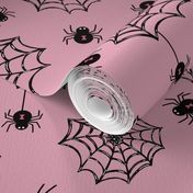 Pink Black Widow Spiders and Creepy Spider Webs 