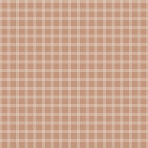 Sienna Brown Color Autumn Plaid