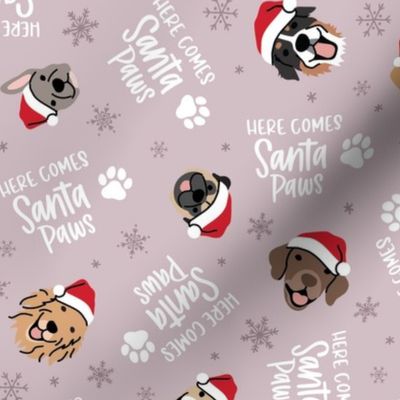 Santa Paws - Lavender, Medium Scale